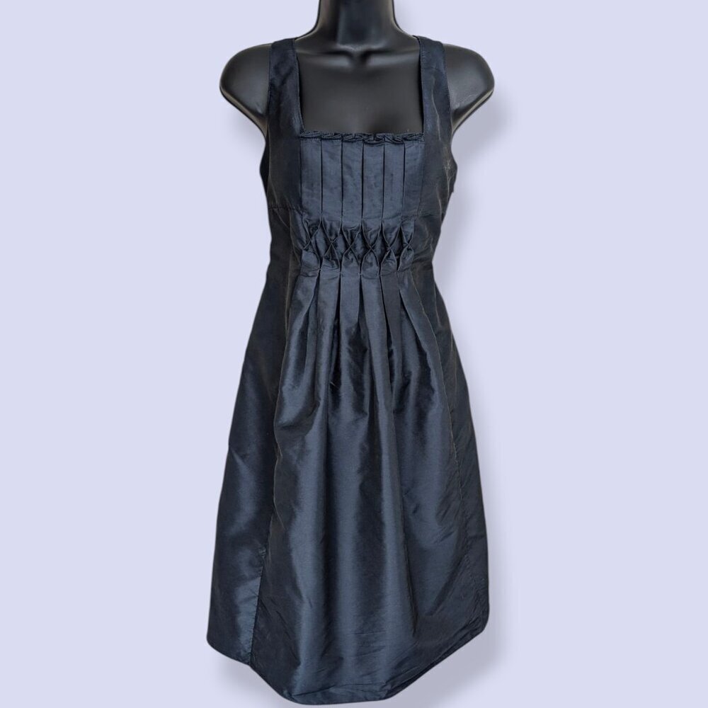Studio M Dark Metallic Silk Blend Dress